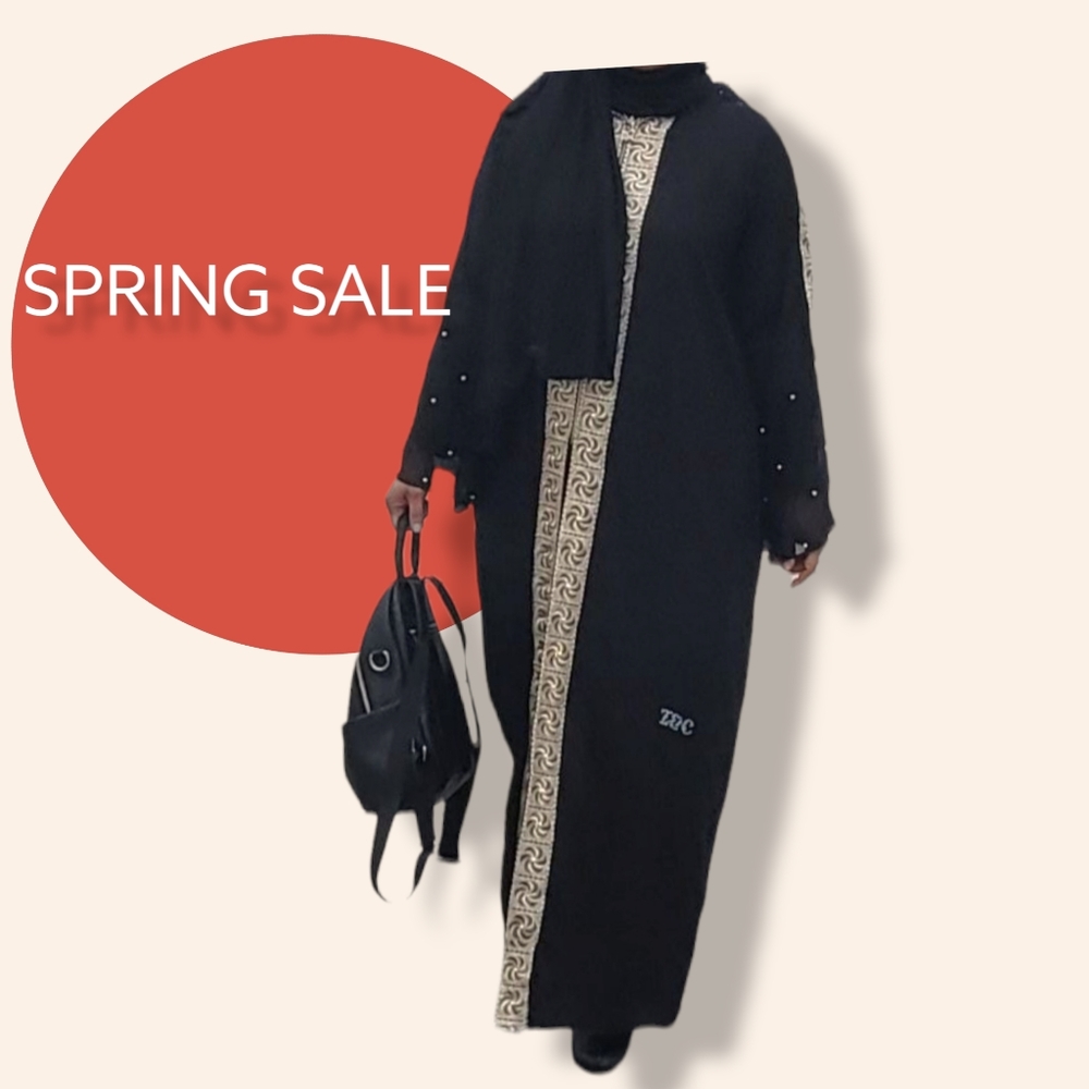 Morrocan garment with zipper and hood included pants